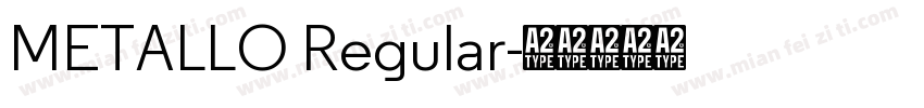 METALLO Regular字体转换
